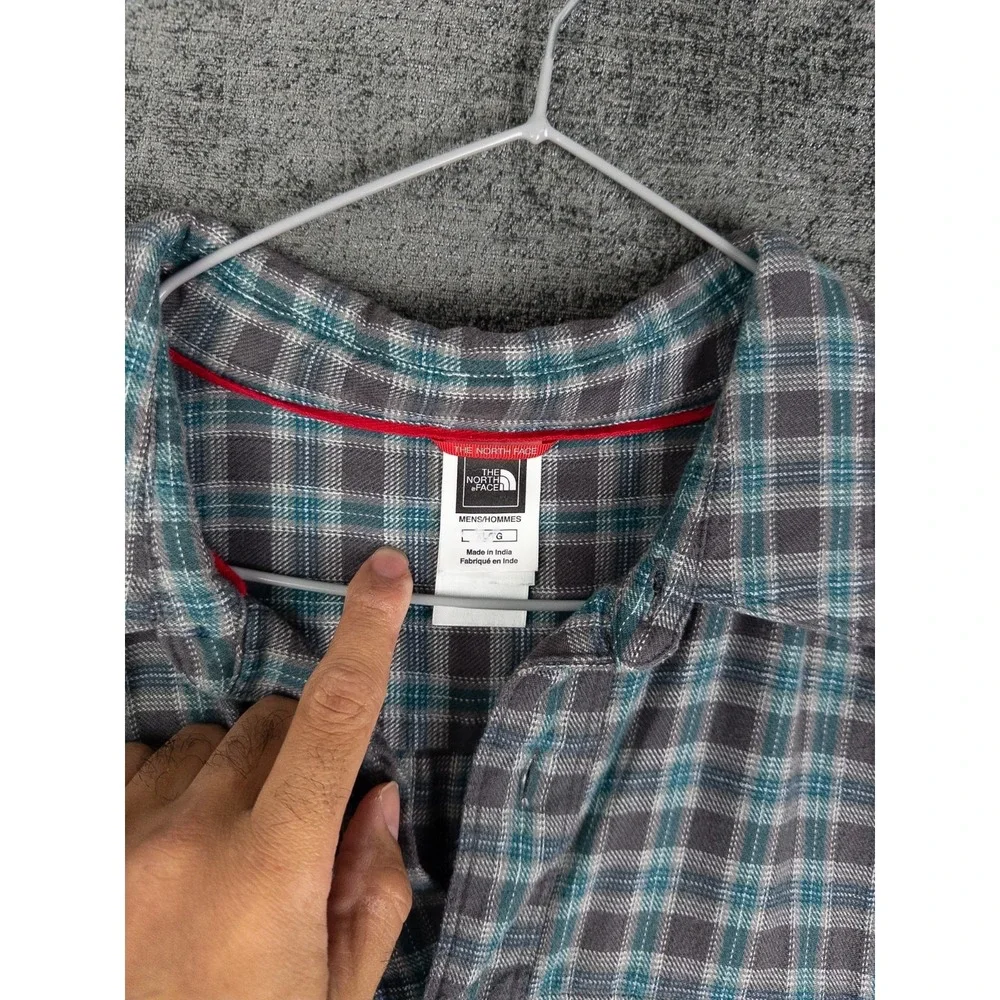 The North Face Shirt Mens L Plaid Outdoor Gorpcore Button Up‎ Cotton Blend
